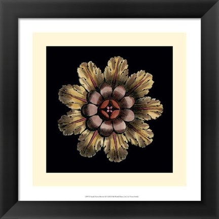 Framed Small Classic Rosette II Print