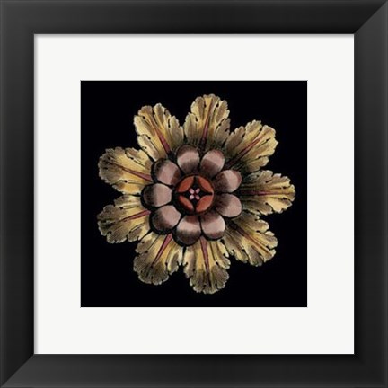 Framed Small Classic Rosette II Print