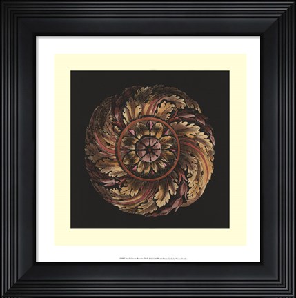 Framed Small Classic Rosette IV Print