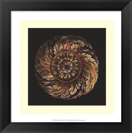 Framed Small Classic Rosette IV Print