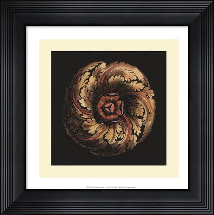 Framed Small Classic Rosette V Print