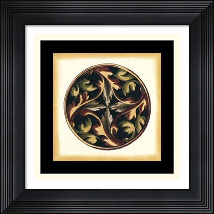Framed Small Ornamental Accents III Print
