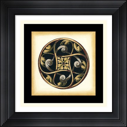Framed Small Ornamental Accents V Print