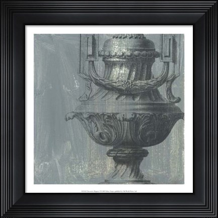 Framed Decorative Elegance I Print