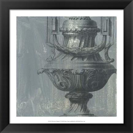 Framed Decorative Elegance I Print