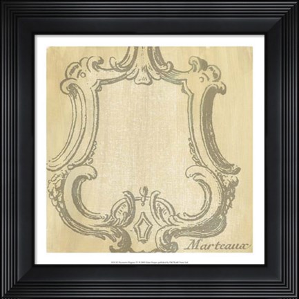 Framed Decorative Elegance IV Print