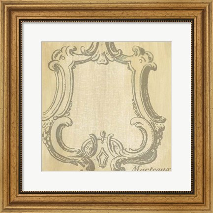 Framed Decorative Elegance IV Print