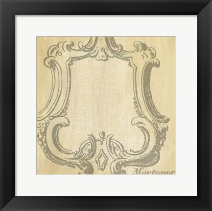 Framed Decorative Elegance IV Print