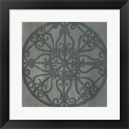 Framed Decorative Elegance V Print