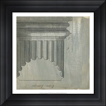 Framed Decorative Elegance VI Print