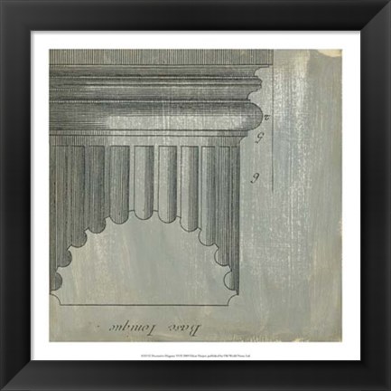 Framed Decorative Elegance VI Print