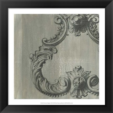 Framed Decorative Elegance VII Print