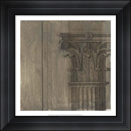 Framed Decorative Elegance VIII Print