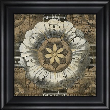 Framed Rosette Detail II Print