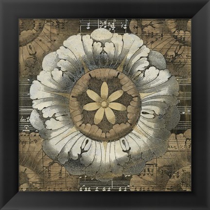 Framed Rosette Detail II Print