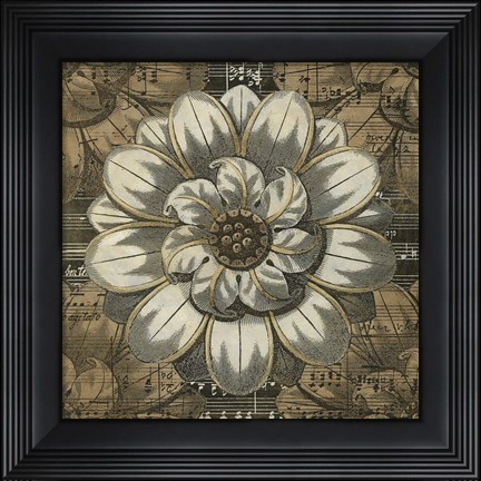 Framed Rosette Detail IV Print