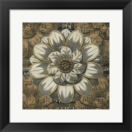 Framed Rosette Detail IV Print