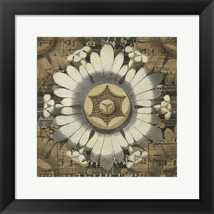 Framed Rosette Detail V Print