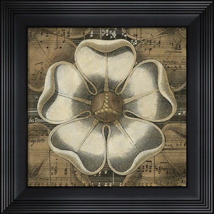 Framed Rosette Detail VI Print