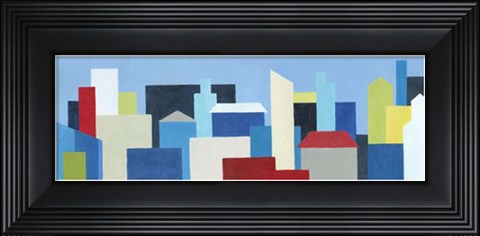Framed City Block Print
