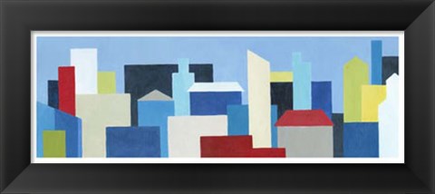 Framed City Block Print