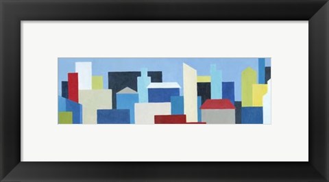 Framed City Block Print