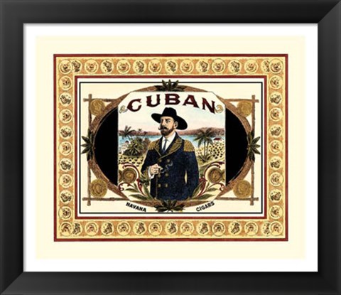 Framed Cuban Cigars Print