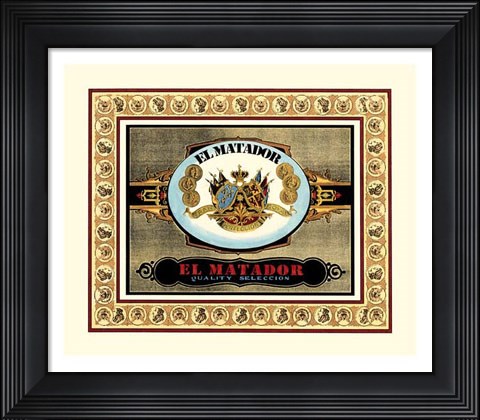 Framed El Matador Cigars Print