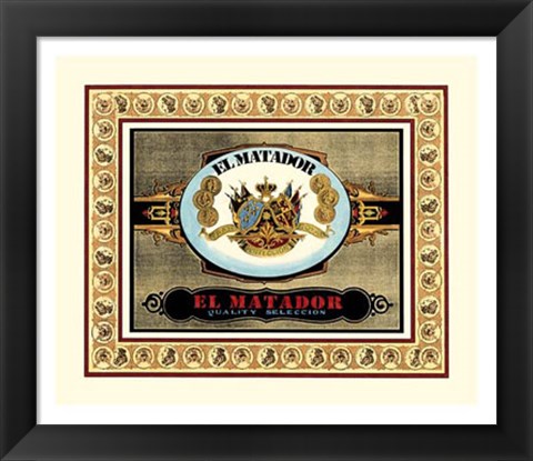 Framed El Matador Cigars Print