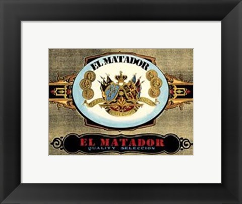 Framed El Matador Cigars Print