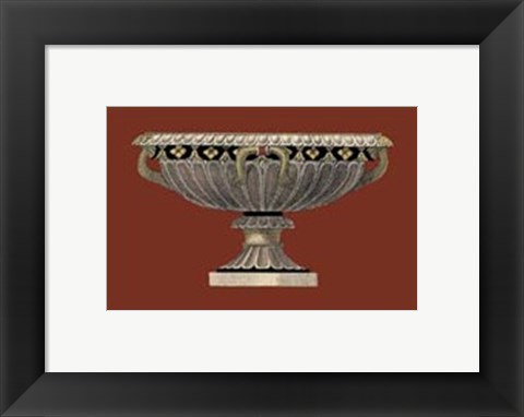 Framed Small Antique Vase II Print