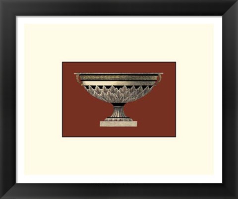 Framed Small Antique Vase III Print