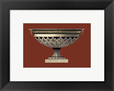 Framed Small Antique Vase III Print