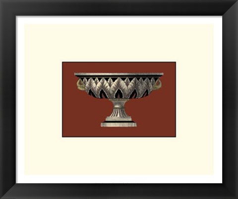 Framed Small Antique Vase IV Print