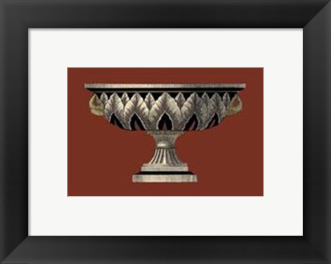 Framed Small Antique Vase IV Print