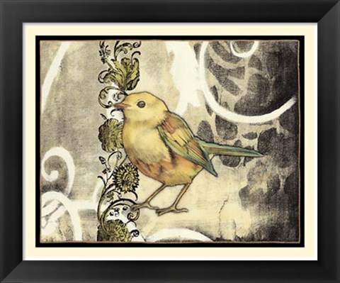 Framed Bird Song II Print