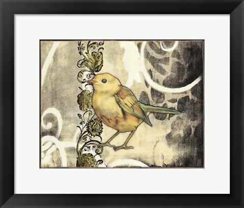 Framed Bird Song II Print