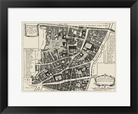 Framed Quays of London II Print