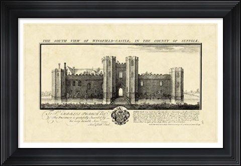 Framed Vintage Wingfield Castle Print