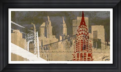 Framed Modern Metropolis I Print