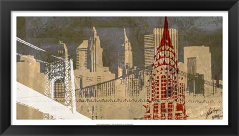 Framed Modern Metropolis I Print