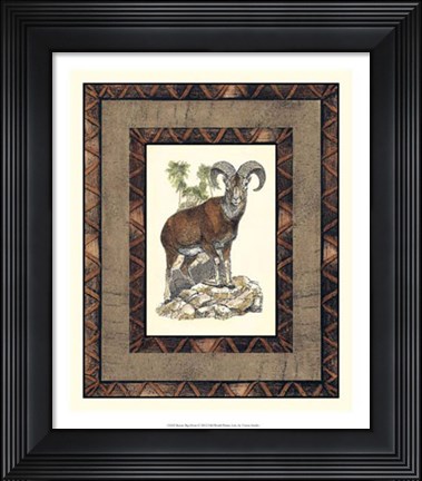 Framed Rustic Big Horn Print