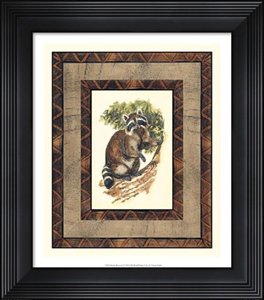 Framed Rustic Raccoon Print
