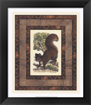 Framed Rustic Squirrel Print