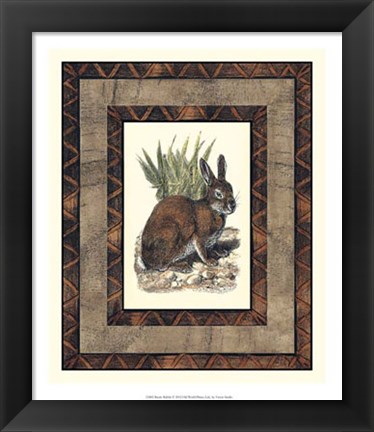 Framed Rustic Rabbit Print