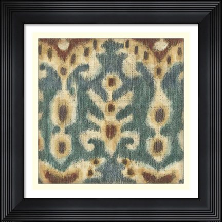 Framed Ikat Motif I Print