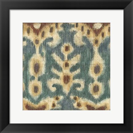 Framed Ikat Motif I Print