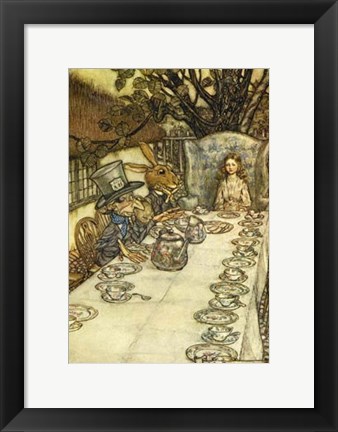 Framed Mad Tea Party Print