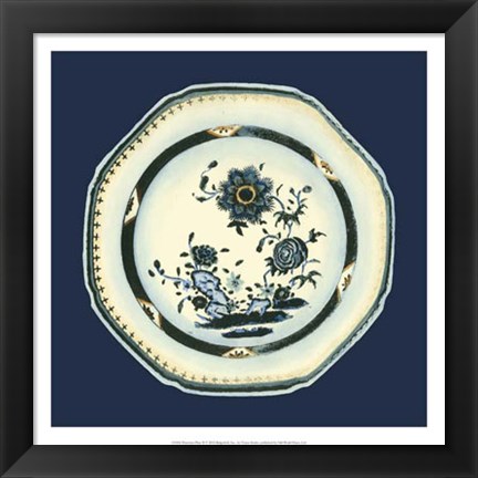 Framed Porcelain Plate II Print