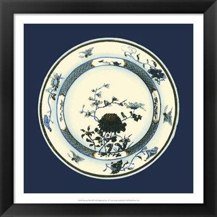 Framed Porcelain Plate III Print